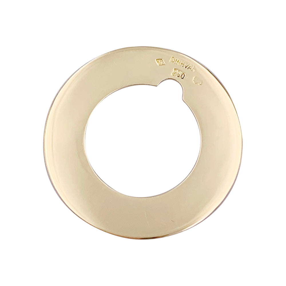 Dinh Van pendant, "Target", yellow gold.