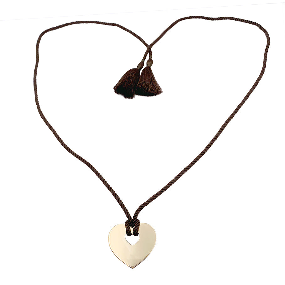 Poiray pendant, "Secret Heart", yellow gold.