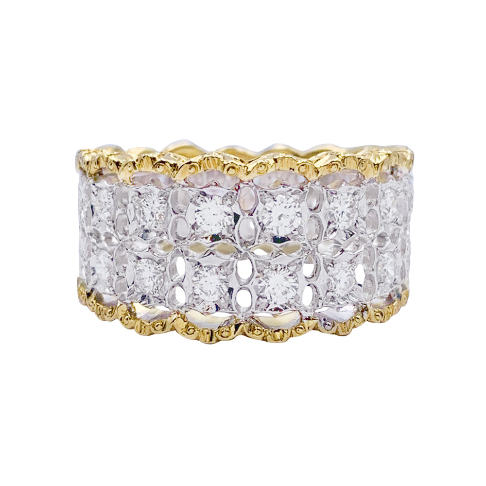 Bague M.Buccellati deux ors et diamants