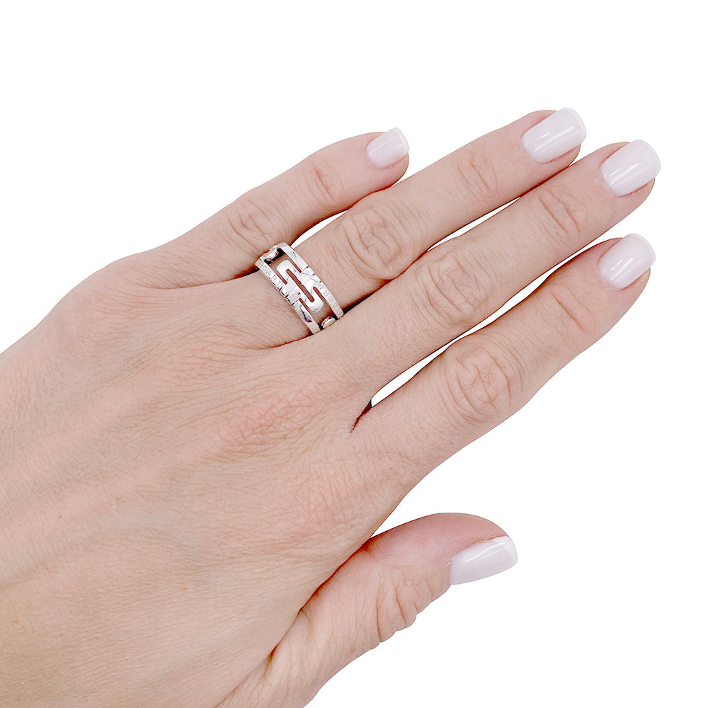 Bague Bulgari, "Parentesi", or blanc.