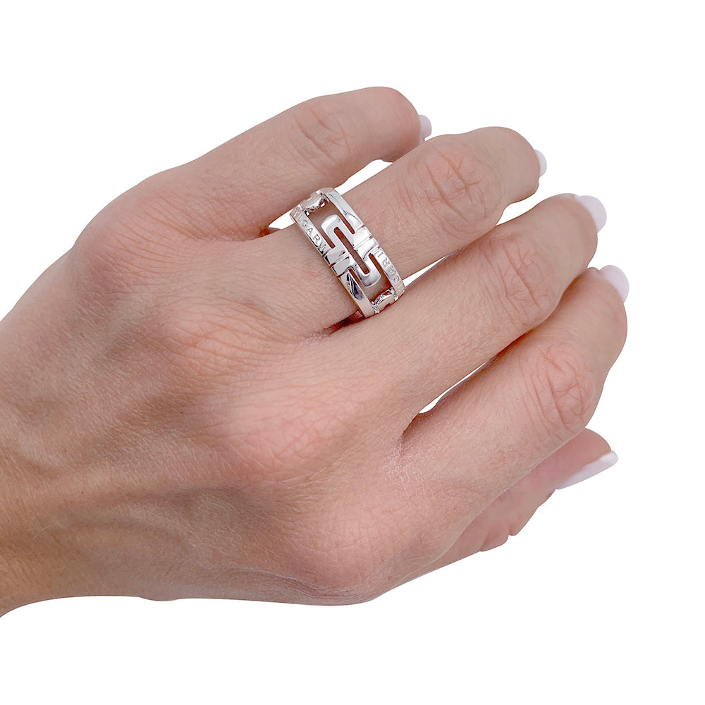 Bague Bulgari, "Parentesi", or blanc.