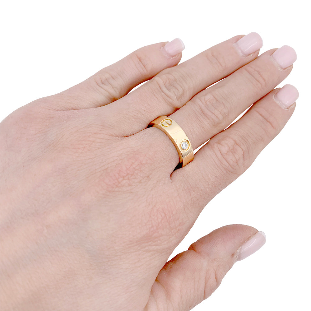 Cartier ring, "Love", yellow gold, diamonds.