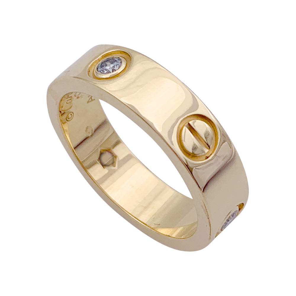 Bague Cartier, "Love", or jaune, diamants.