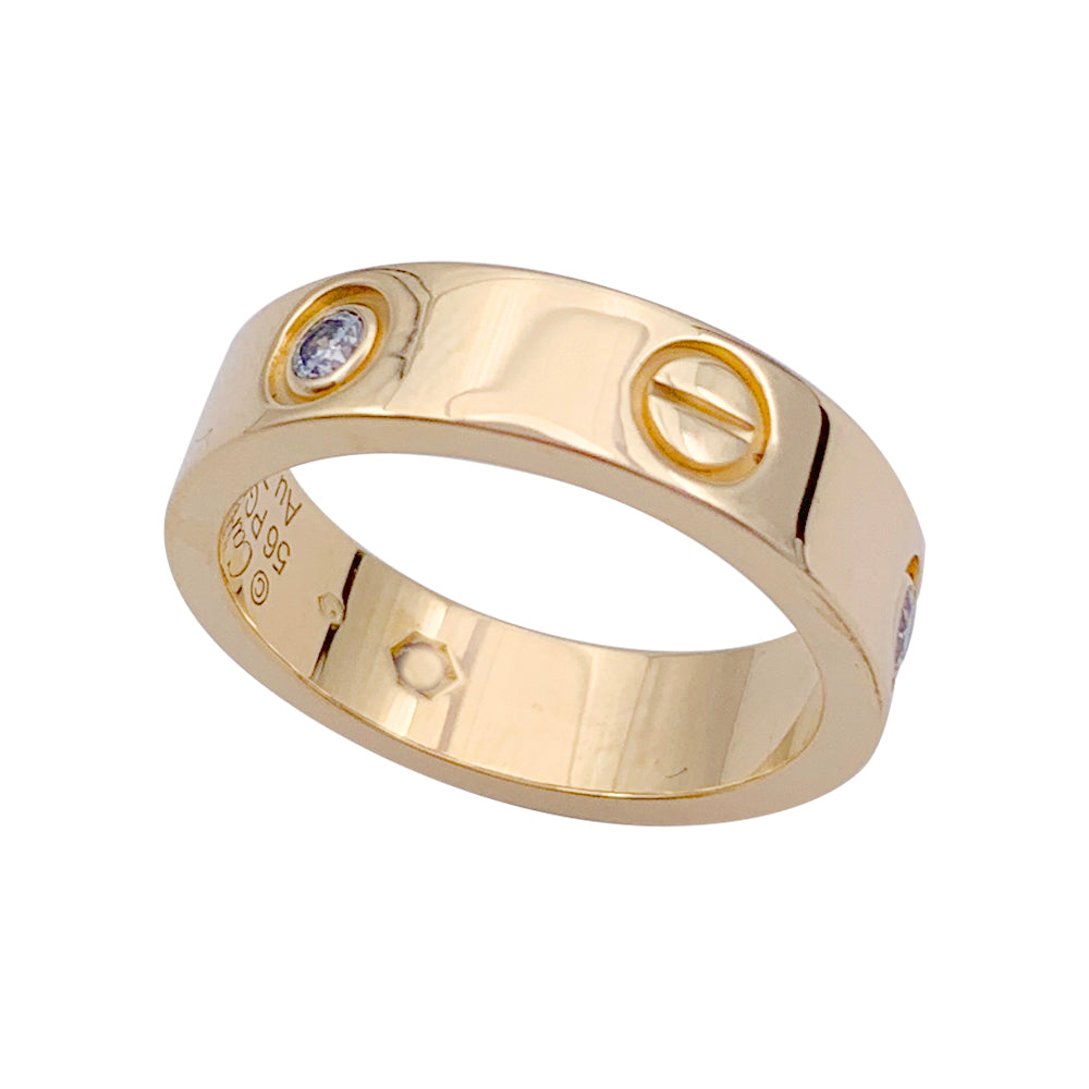 Cartier ring, "Love", yellow gold, diamonds.