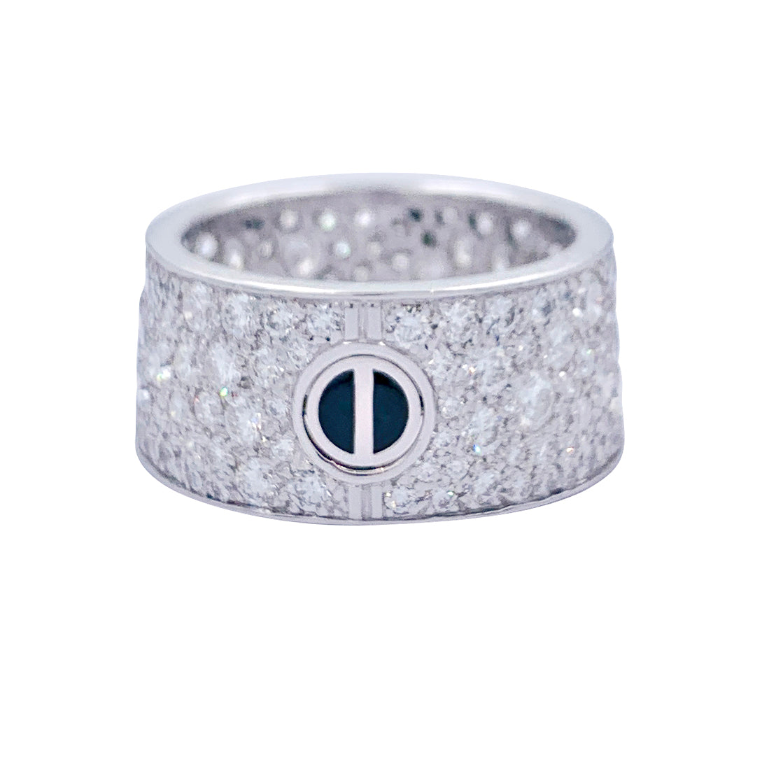 Bague Cartier, "Love", or blanc, diamants.