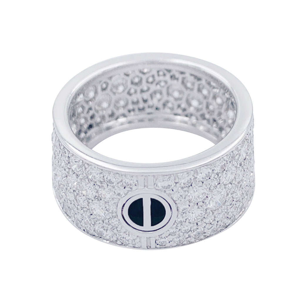 Bague Cartier, "Love", or blanc, diamants.