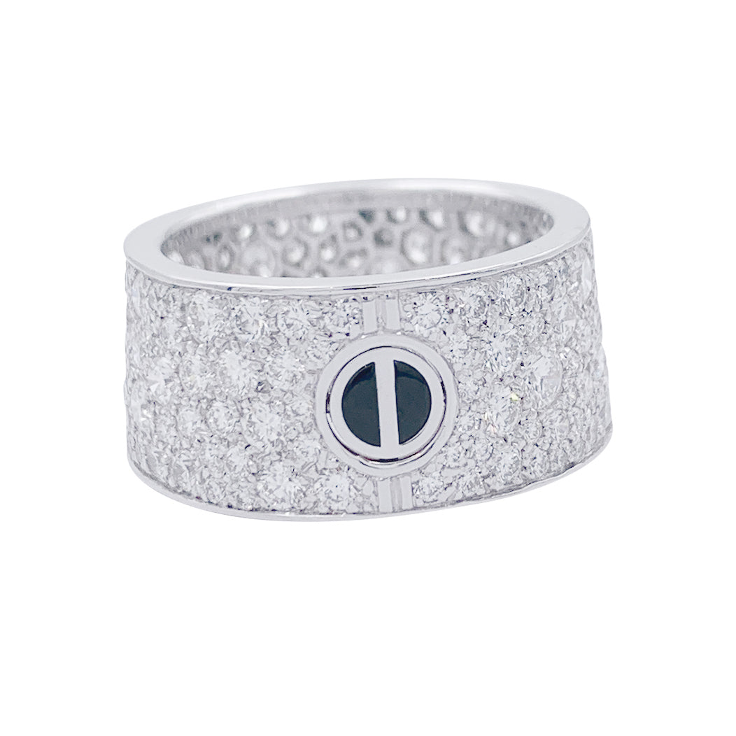Cartier ring, "Love", white gold, diamonds.