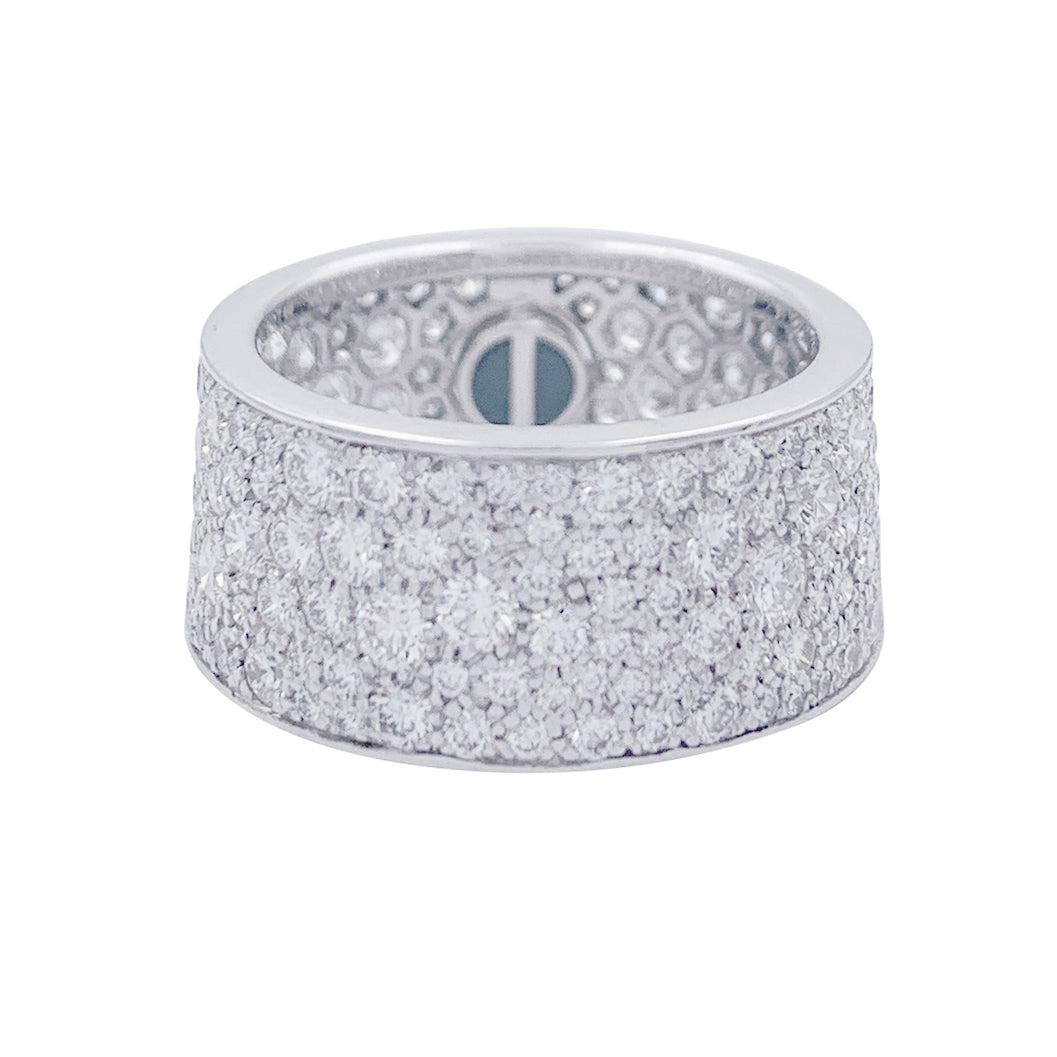 Cartier ring, "Love", white gold, diamonds.