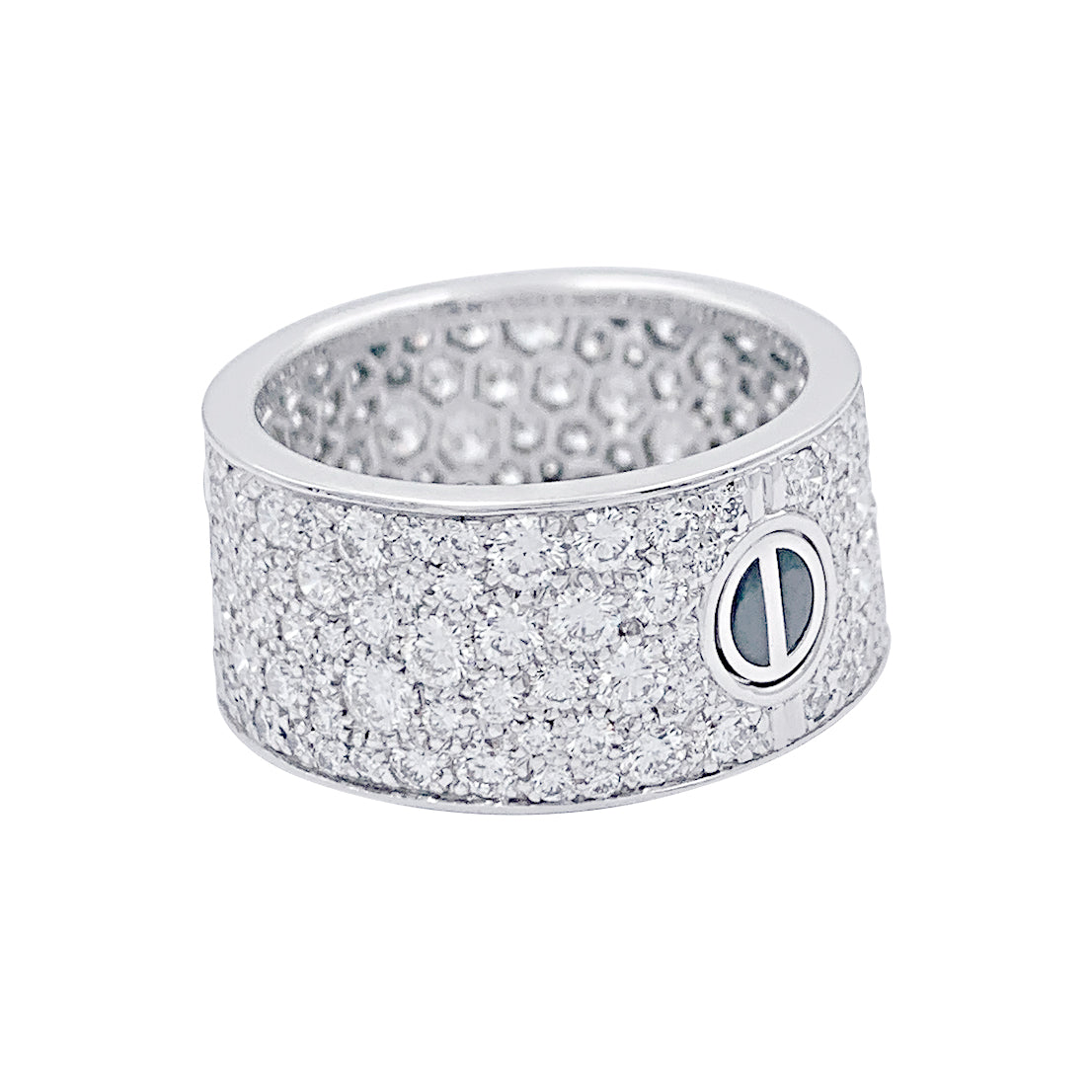 Cartier ring, "Love", white gold, diamonds.