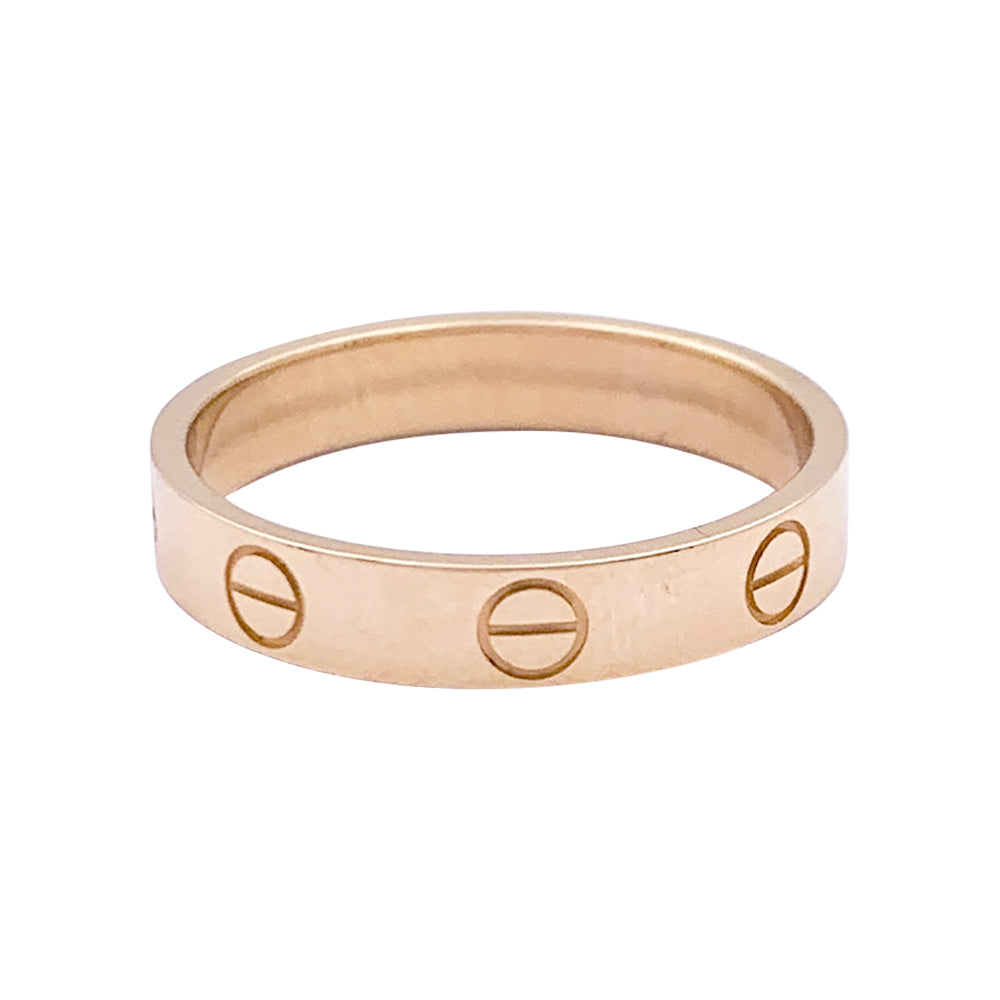 Bague Cartier, "Alliance Love", or rose.