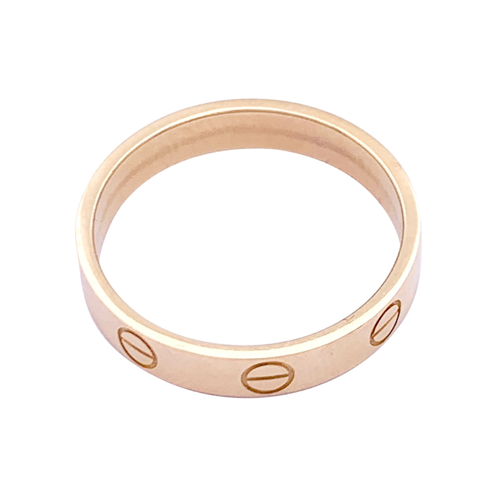 Bague Cartier, "Alliance Love", or rose.