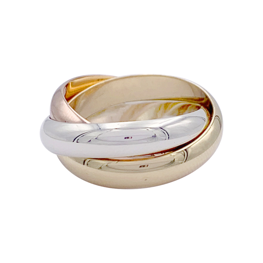 Bague Cartier, Trinity", trois ors.
