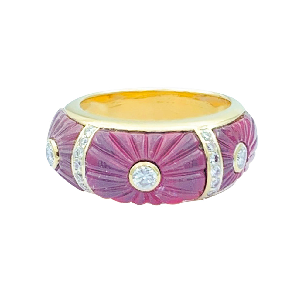 Bague Cartier, or jaune, tourmalines, diamants.