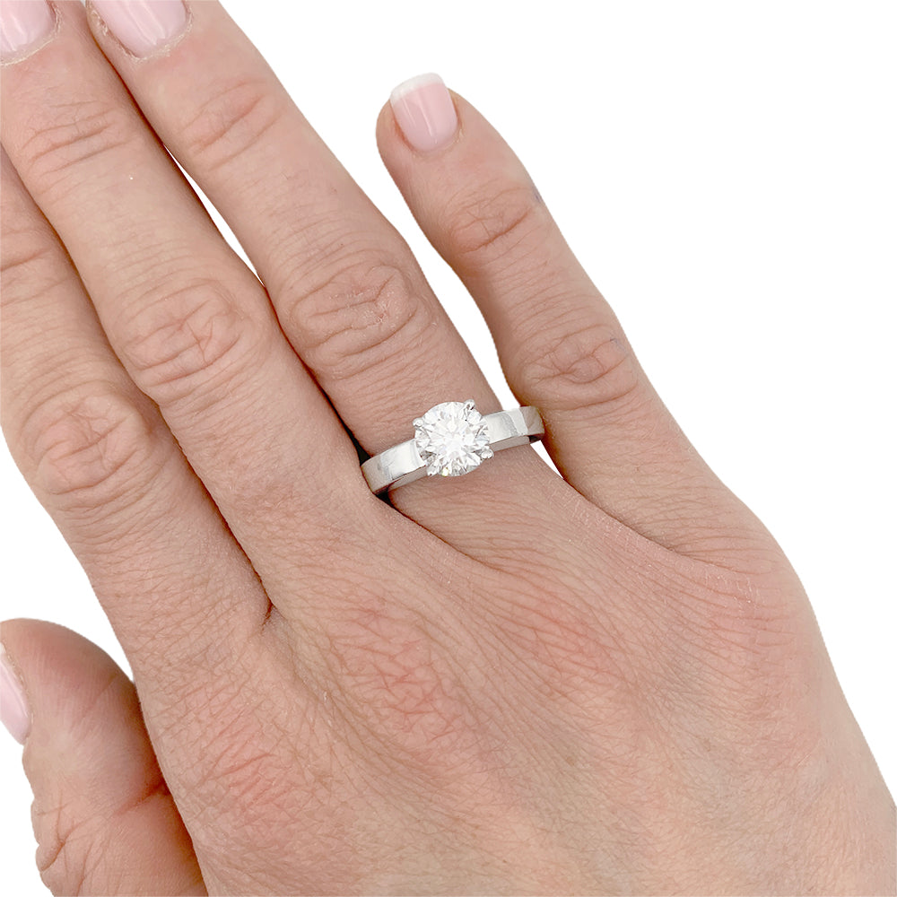 Cartier Solitaire Ring, "Declaration", 1.72 carat diamond.