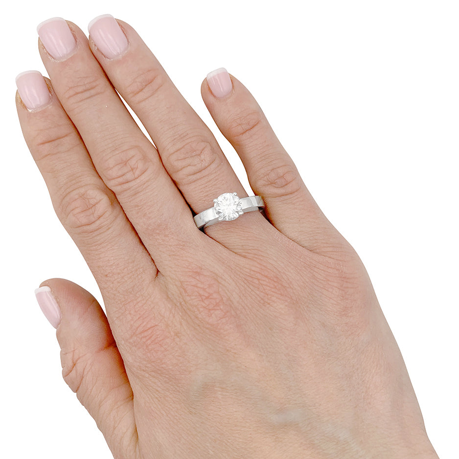 Cartier Statement Solitaire Ring 1.72 carat diamond.