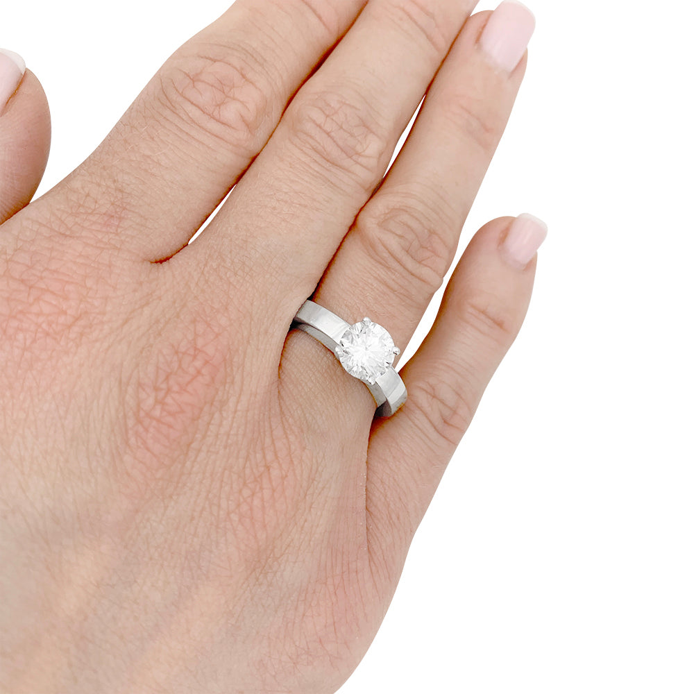 Cartier Solitaire Ring, "Declaration", 1.72 carat diamond.