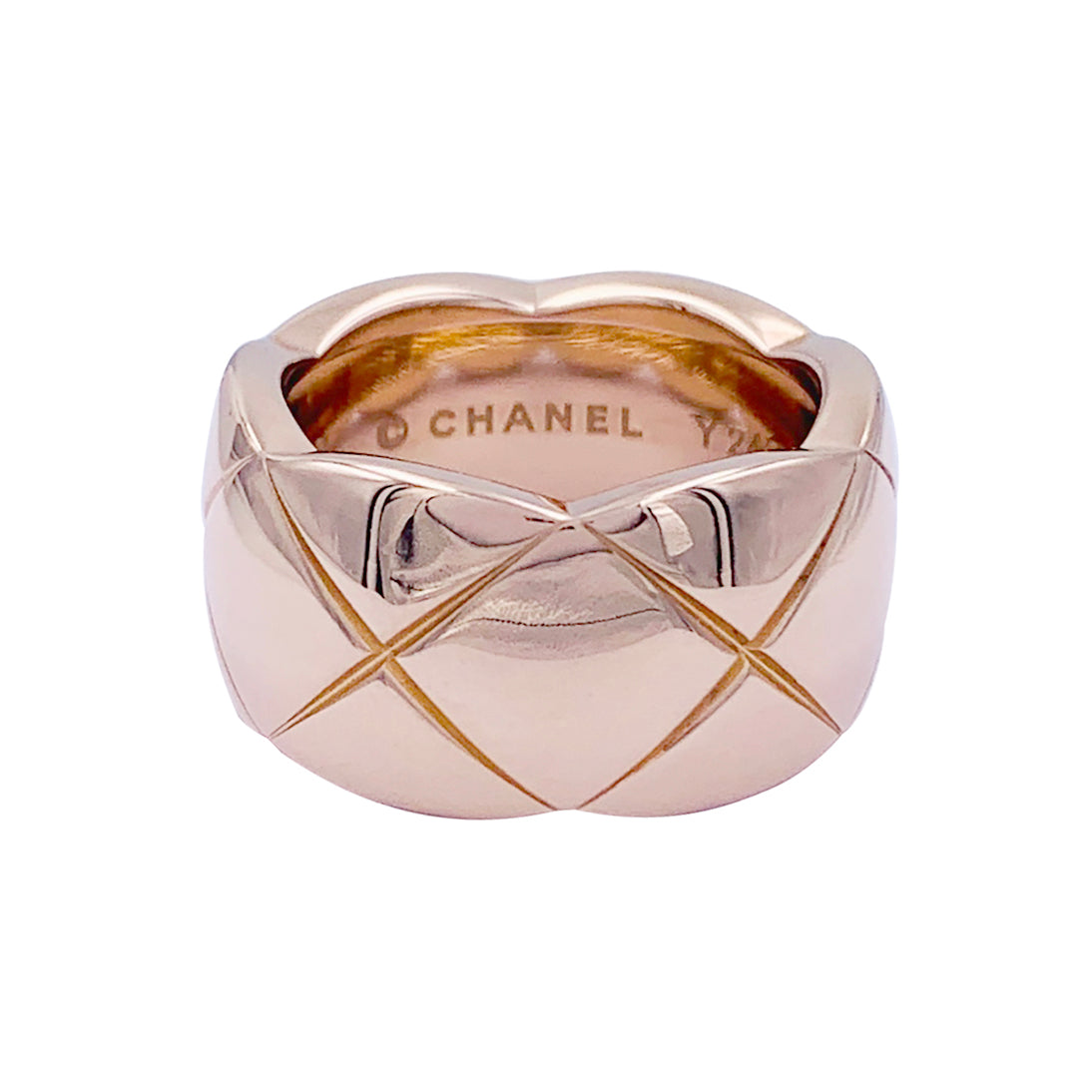 Bague Chanel, "Coco Crush", en or rose.