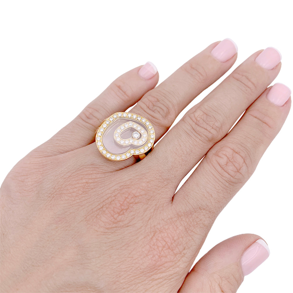 Chopard ring, "Happy Spirit", white gold, diamonds.