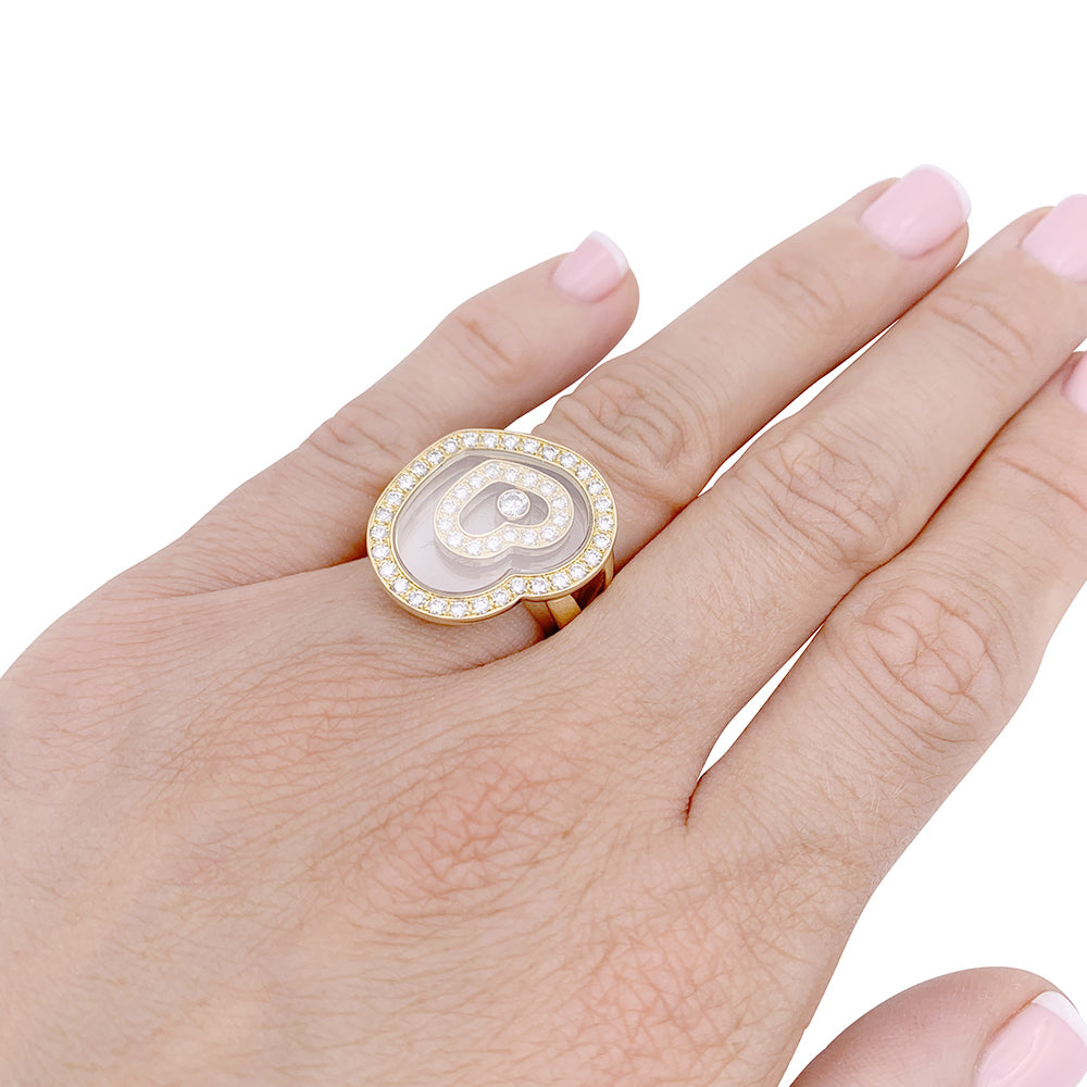 Chopard ring, "Happy Spirit", white gold, diamonds.