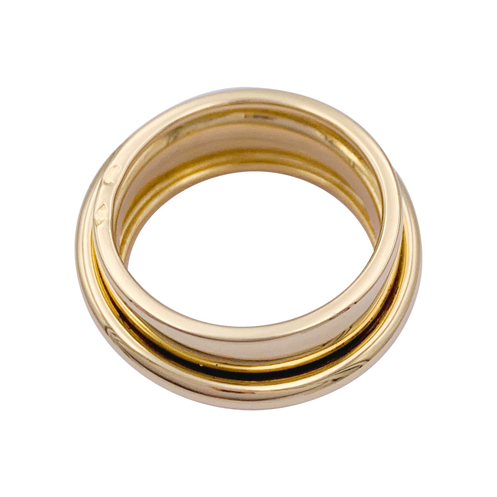 Dinh Van ring, "Ariane", yellow gold.