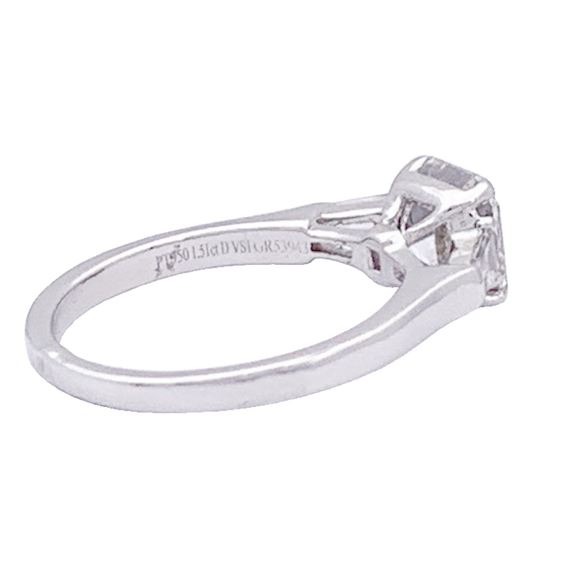 Graff "Promise" ring in platinum and diamonds.