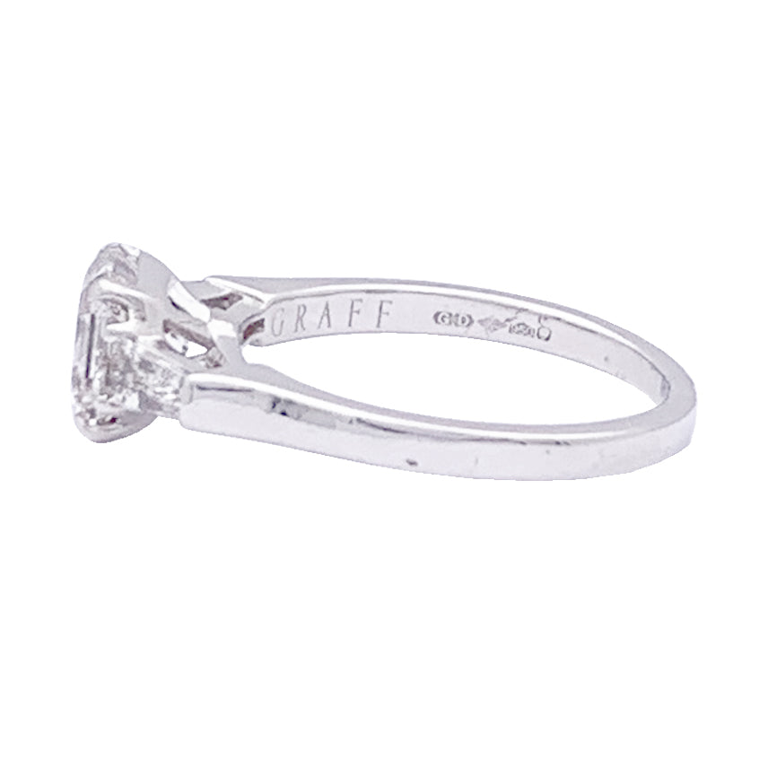 Graff "Promise" ring in platinum and diamonds.