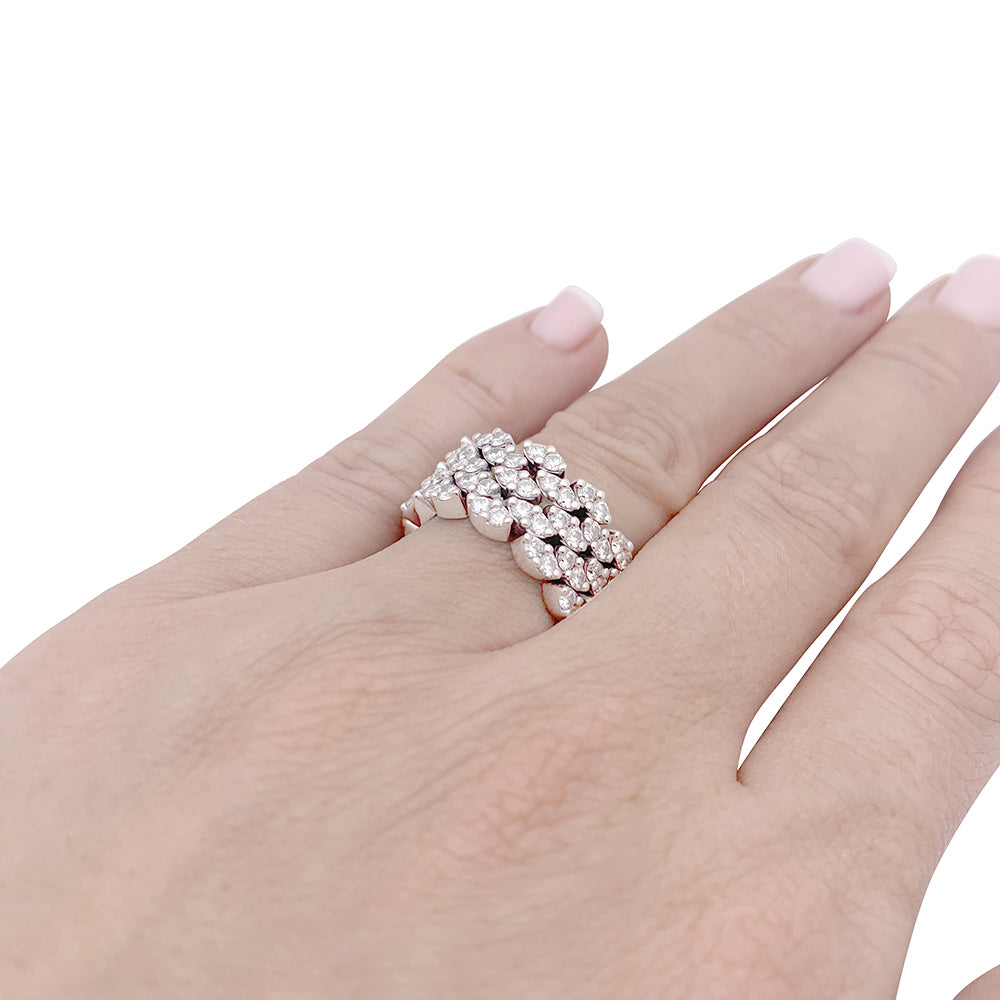 Mauboussin "I want it" ring in white gold and diamonds.