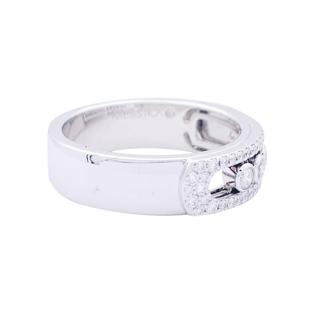 Messika ring, "Move", white gold and diamonds.