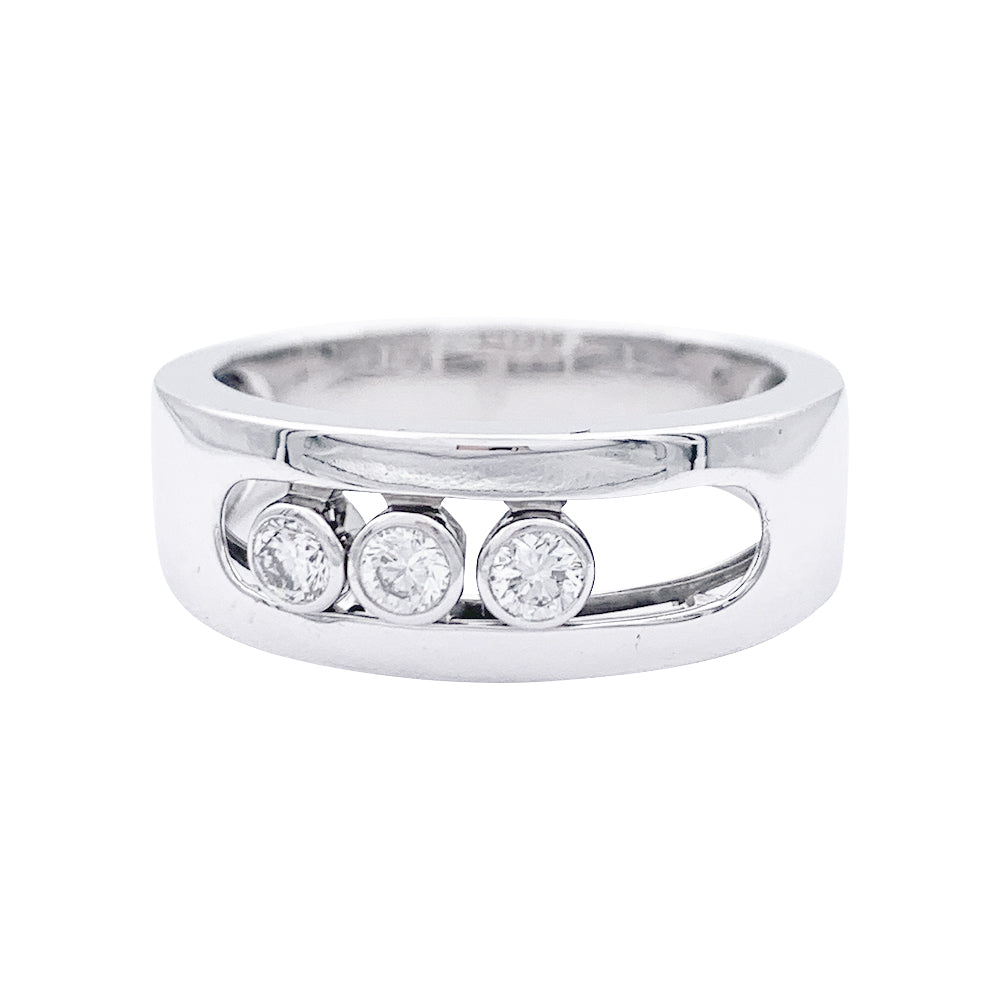 Messika ring, "Move Joaillerie PM", white gold, diamonds.