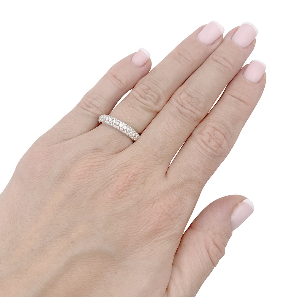 Alliance Cartier platine, diamants.