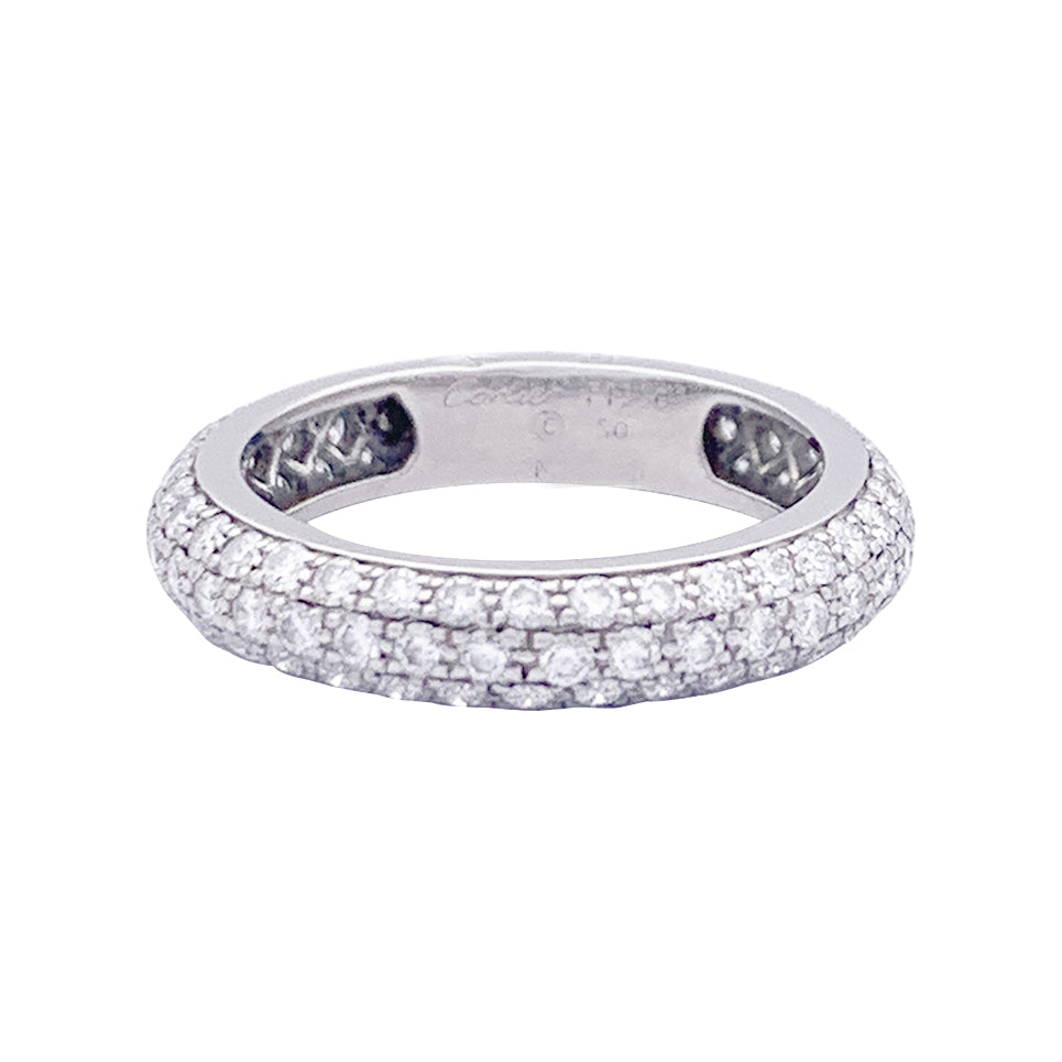 Alliance Cartier platine, diamants.