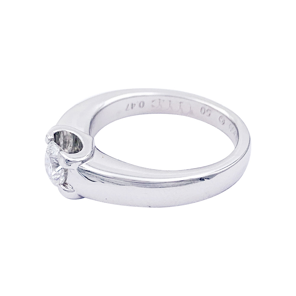 Cartier solitaire ring, "Louis Cartier", platinum, diamond.