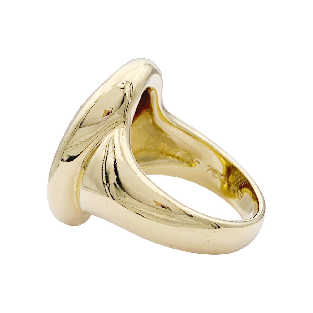 Bague Cartier, "Baignoire", or jaune, diamants.