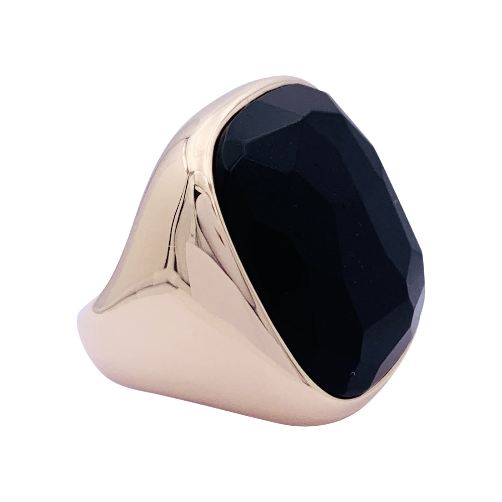 Pomellato "Victoria" ring, rose gold, jet.
