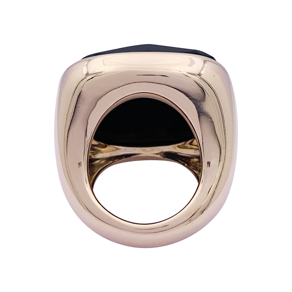 Pomellato "Victoria" ring, rose gold, jet.