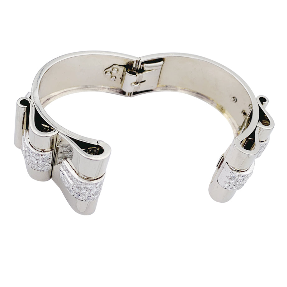 René Boivin Art Deco bracelet, platinum, white gold, diamonds.