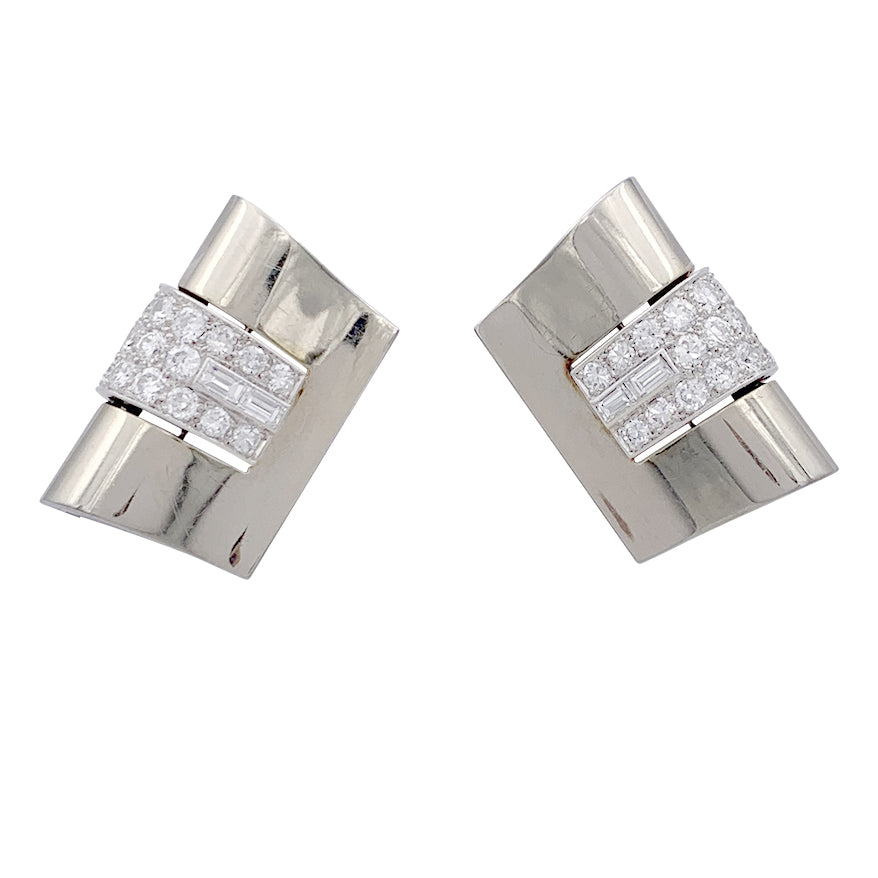 René Boivin Art Deco bracelet, platinum, white gold, diamonds.