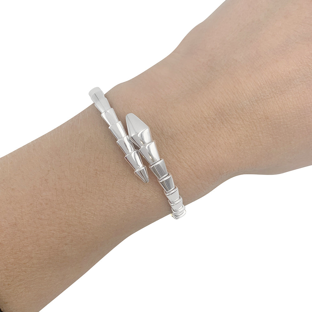 Bulgari white gold bracelet, “Serpenti Viper”.