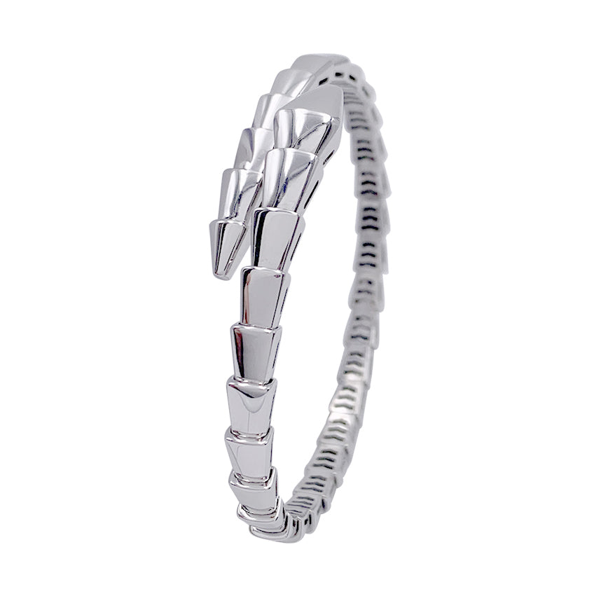Bulgari white gold bracelet, “Serpenti Viper”.