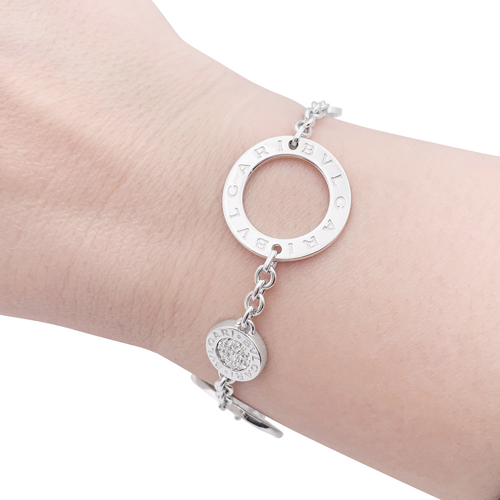 Bulgari "Bulgari-Bulgari" bracelet, white gold and diamonds.