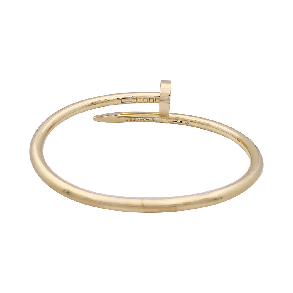 Cartier bracelet, "Just a nail", yellow gold.