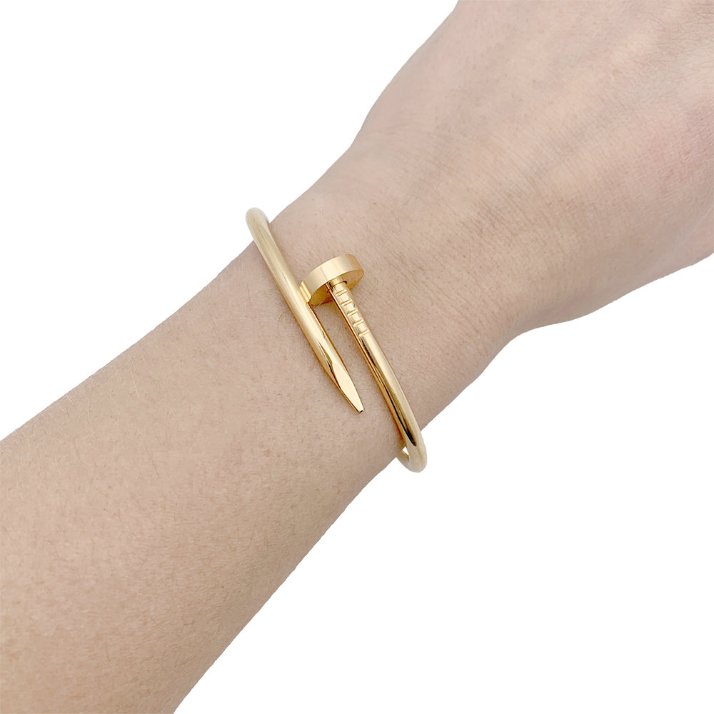 Cartier bracelet, "Just a nail", yellow gold.