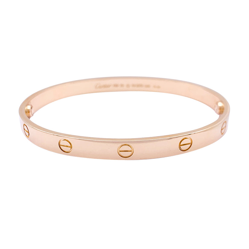 Bracelet Cartier, "Love", en or rose.