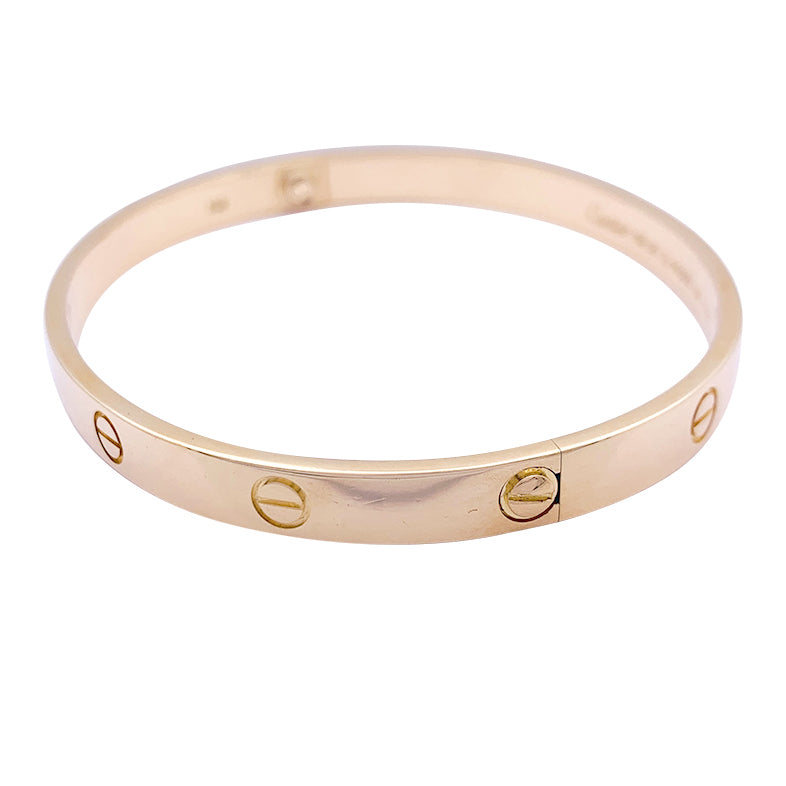 Bracelet Cartier, "Love", en or rose.
