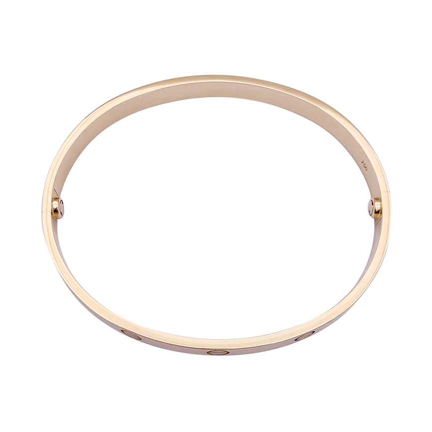 Bracelet Cartier, "Love", en or rose.