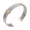 Cartier bracelet in yellow gold and steel.