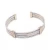 Cartier bracelet in yellow gold and steel.