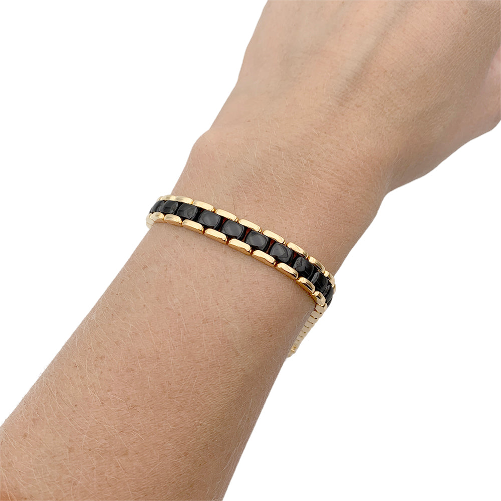 Bracelet Chanel, "Ultra", or jaune, céramique.