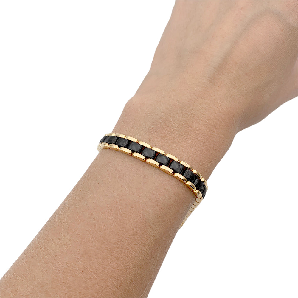 Chanel bracelet, "Ultra", yellow gold, ceramic.