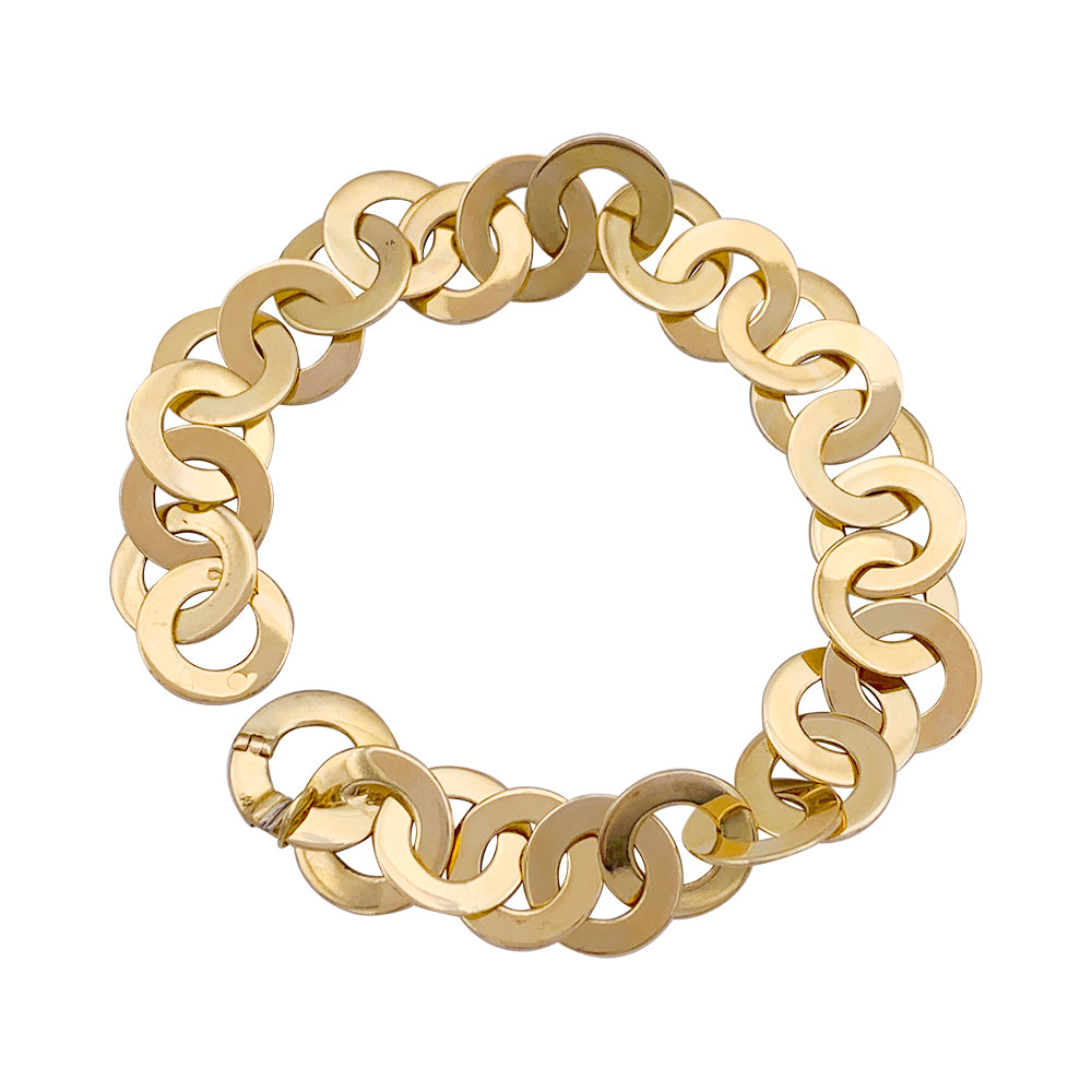 Bracelet Fred, "Cercles", or jaune.